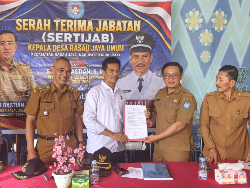 Serah Terima Jabatan Kepala Desa Rasau Jaya Umum (PAW 2026)